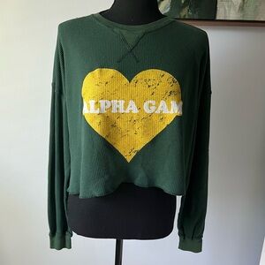 Spirit Crop Alpha Gamma Delta Tee